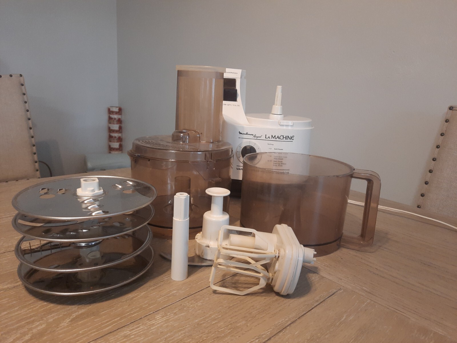 Vintage Moulinex La Machine Variable Speed Bowl Type Food Processor LM5 Tested