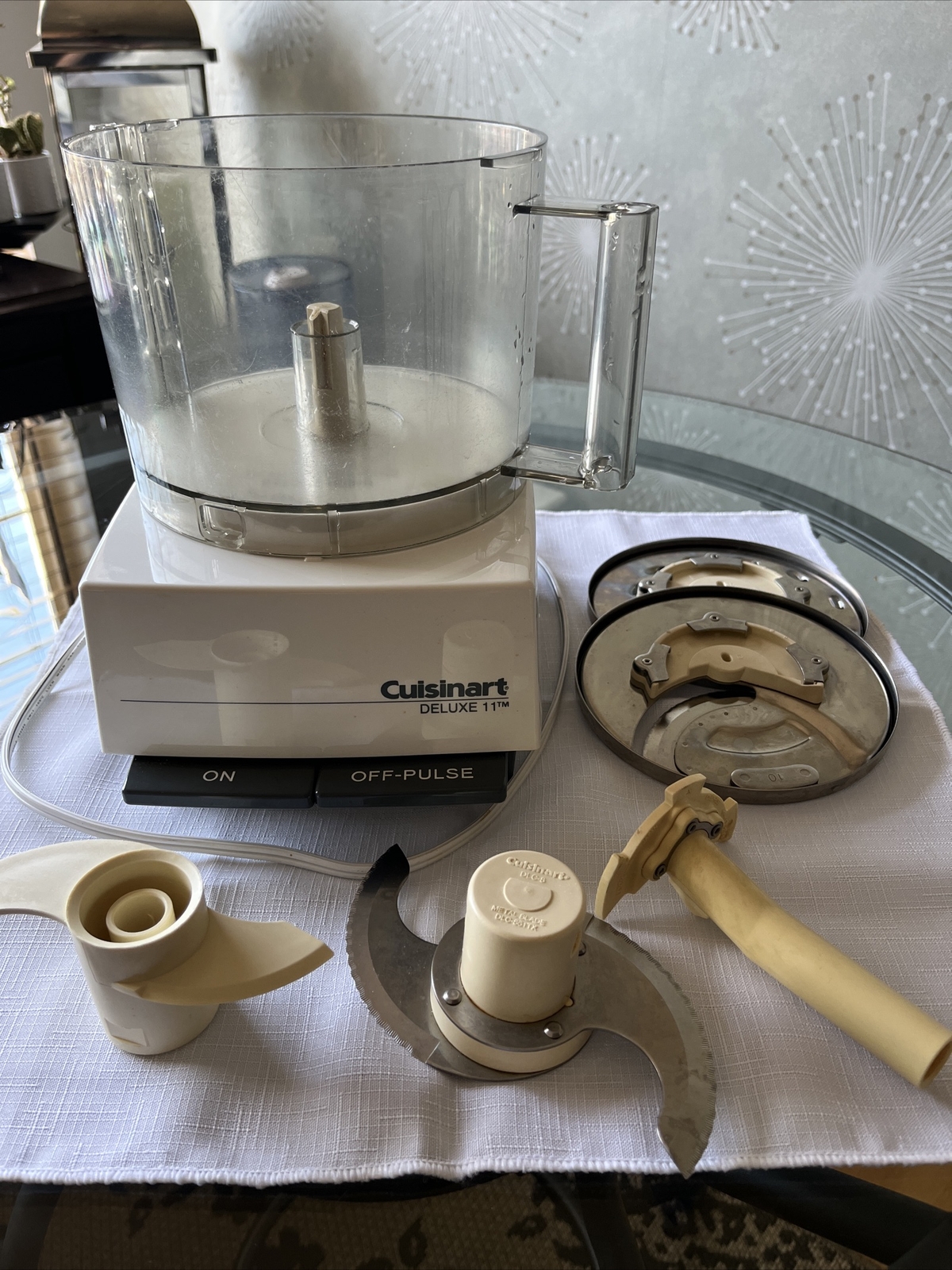Cuisinart DELUXE 11 Cup Electric Food Processor – 5 Blades Included