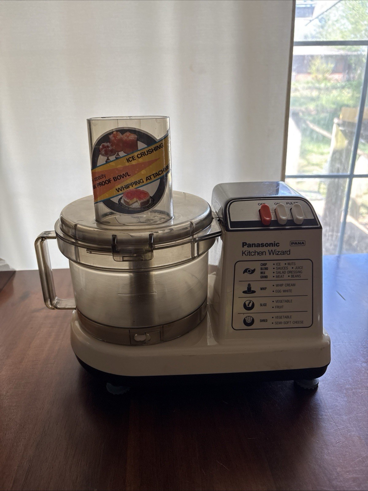 Panasonic Kitchen Wizard MK-5070 Food Processor Beige Tested And Works
