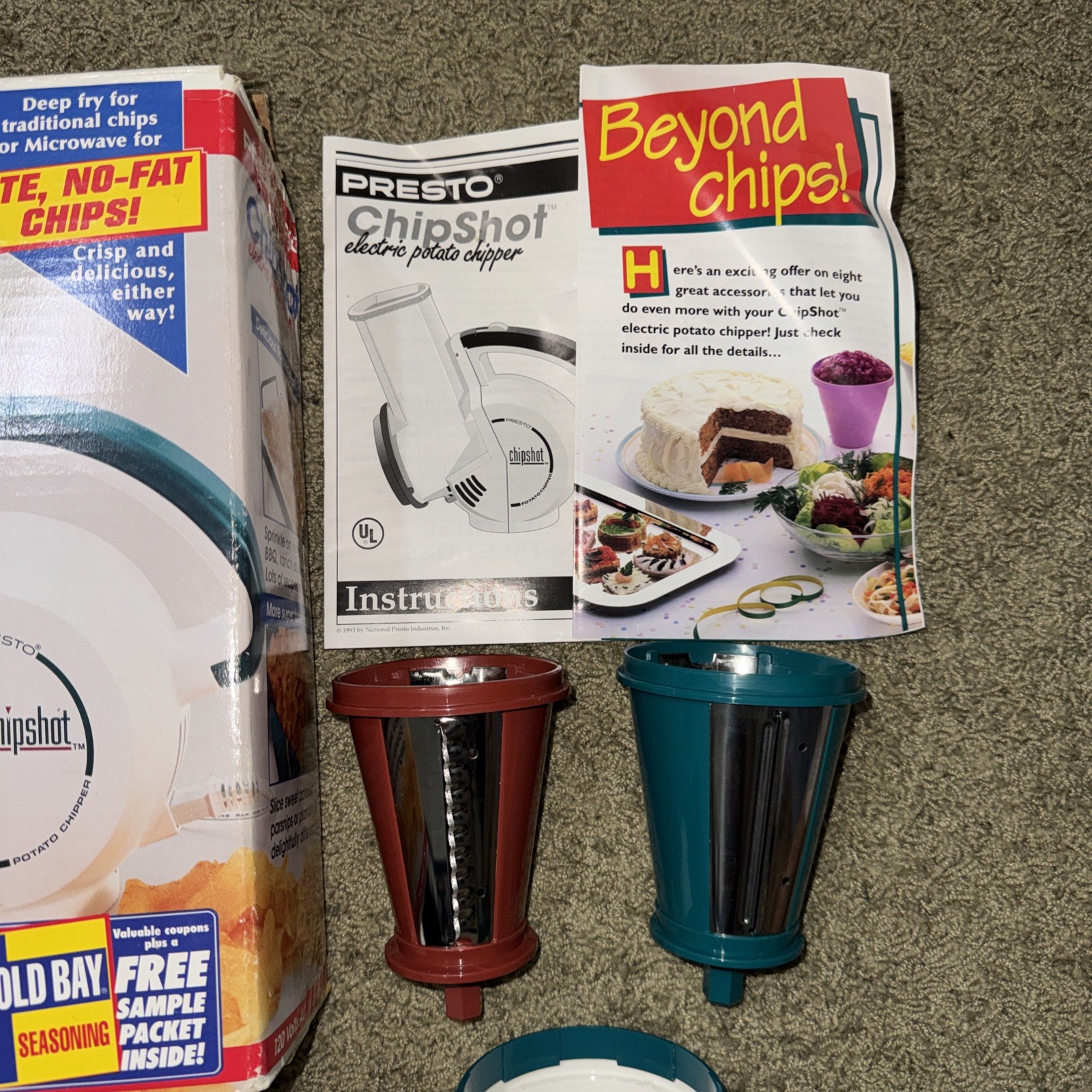 Presto Chip Shot Electric Potato Chipper 02960 Slicer Machine Complete Tested
