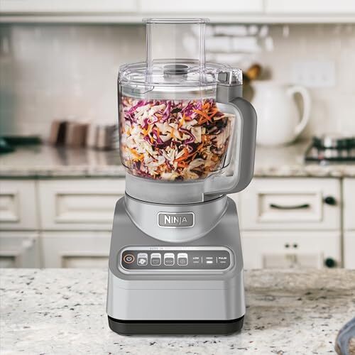 Ninja 1000 Peak Watt 9 Cup Food Processor with Auto iQ Technology Silver