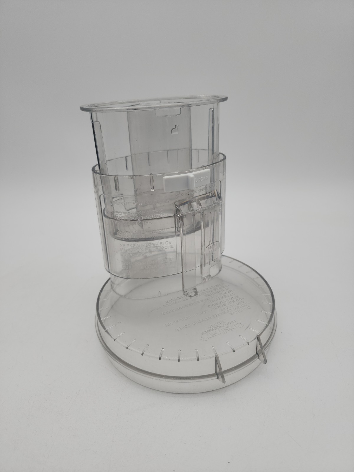Cuisinart DLC-10 Food Processor Lid & Chute Parts DLC-117BGTX DLC-118BGTX