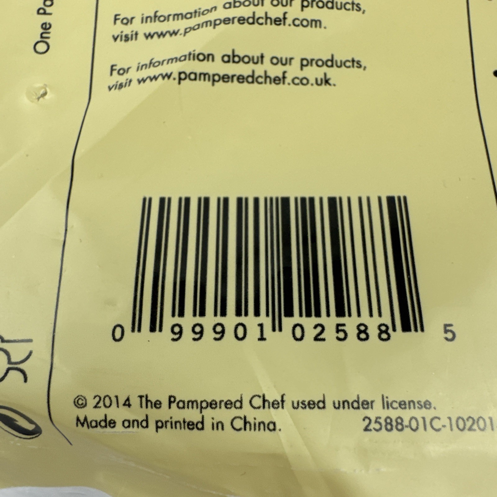 NEW Pampered Chef Manual Food Processor Lid #2588