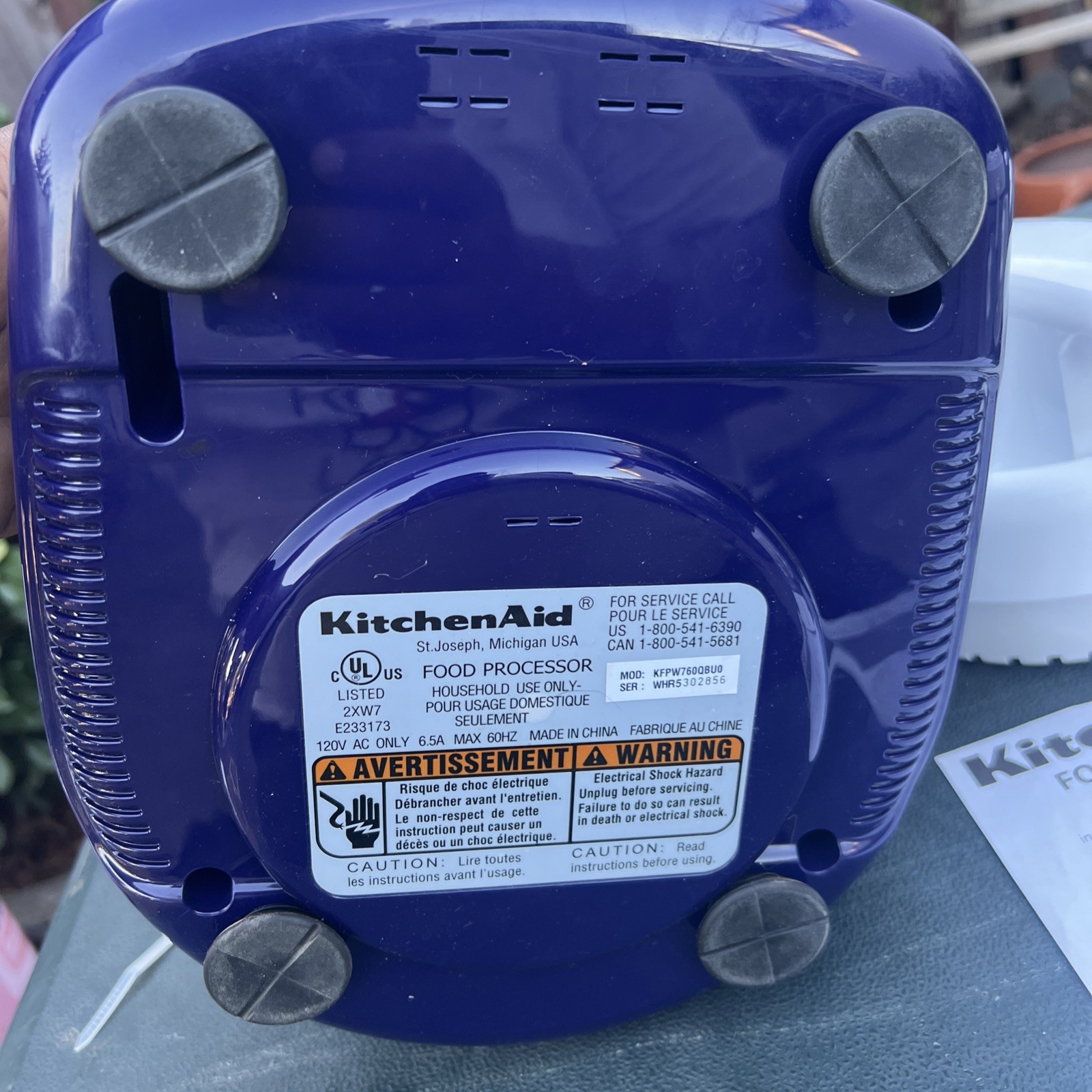 KITCHENAID FOOD PROCESSOR 12-Cup Blue KFPW760BQBU0