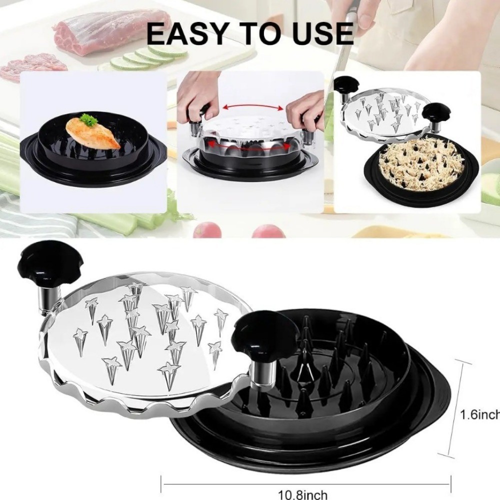 Large Chicken Shredder Tool Twist Meat Shredding Machine Handles Non-Slip No BPA