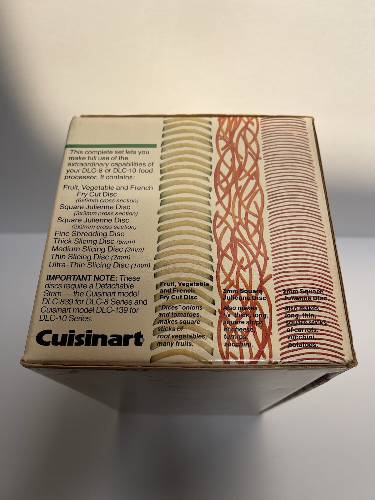 Cuisinart Complete DLC-8/DLC-10 Food Processor 8 Disc Set EUC