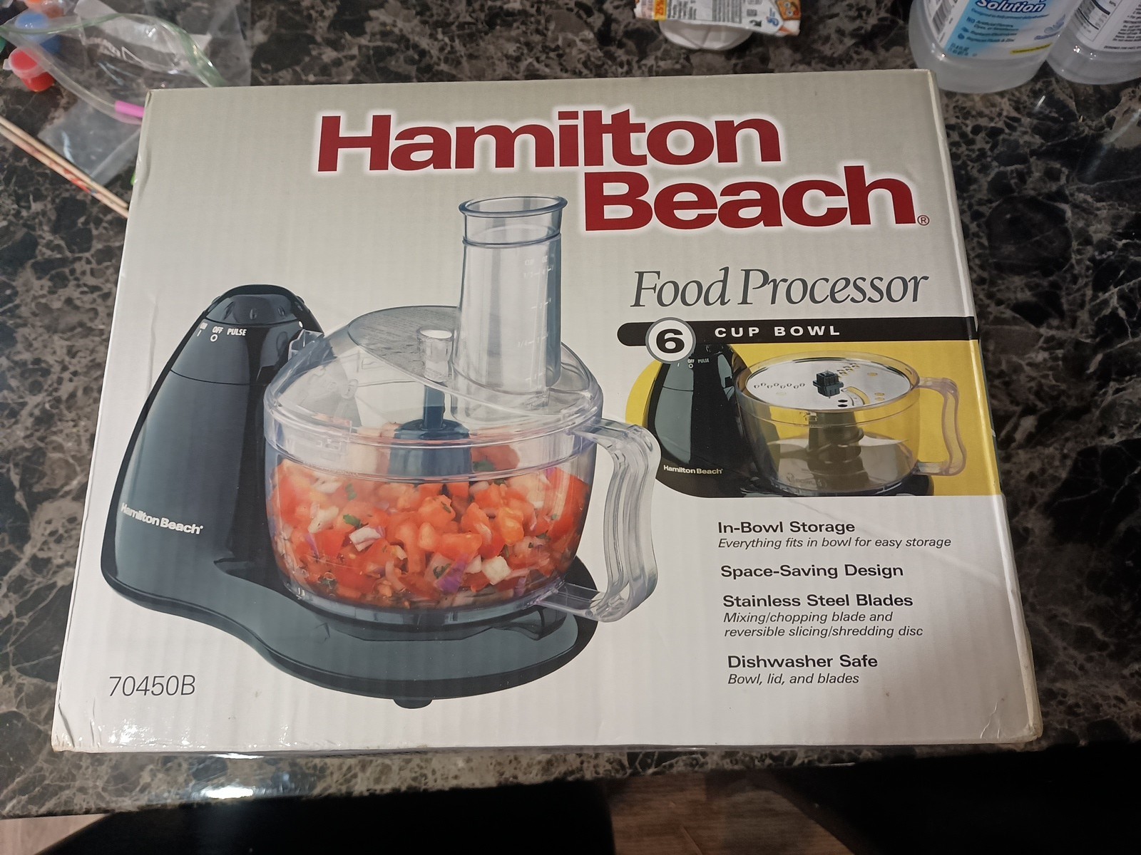 Hamilton Beach 6 Cup Food Processor – Model 70450B (Black)