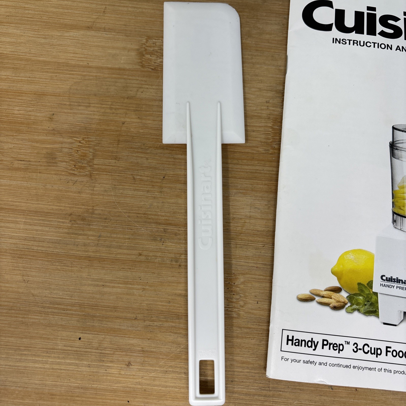 Cuisinart Handy Prep Food Processor DFP-3 Replacement Manual And Food Scraper