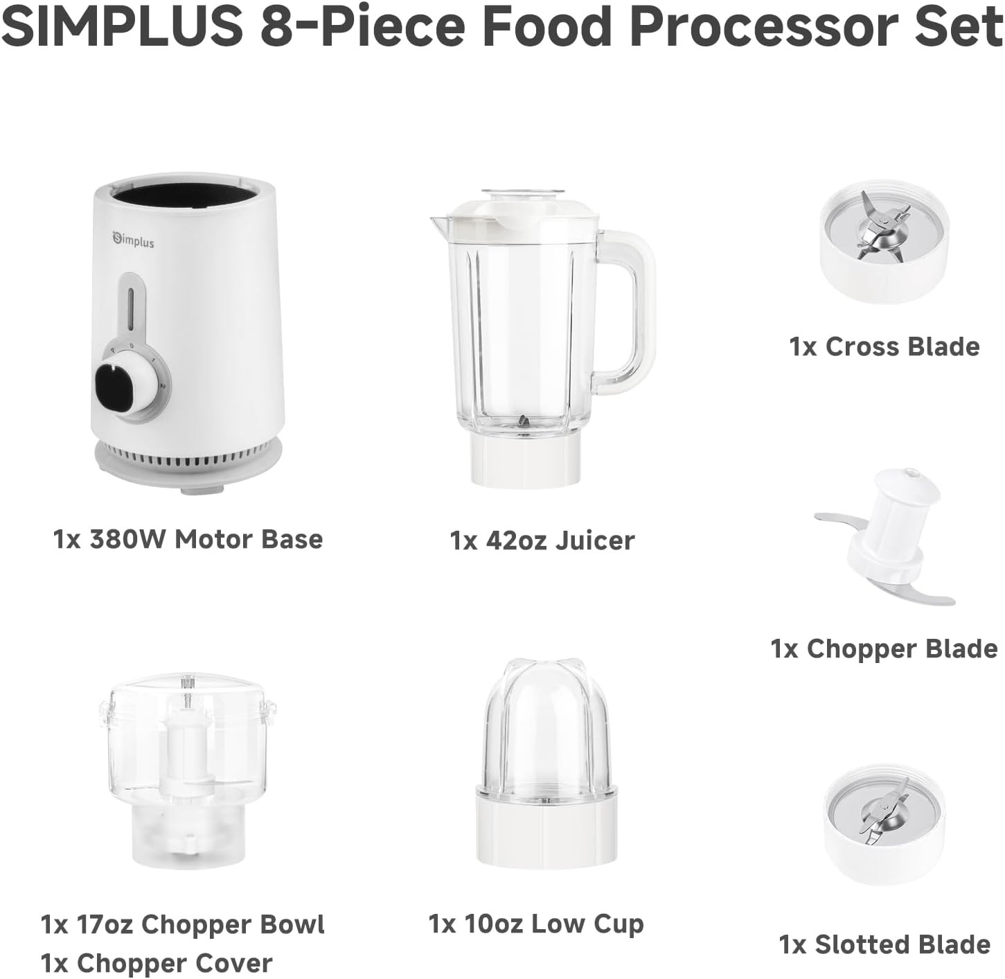 3 in 1 Blender and Food Processor Combo for Kitchen, Small Electric Food Chopper