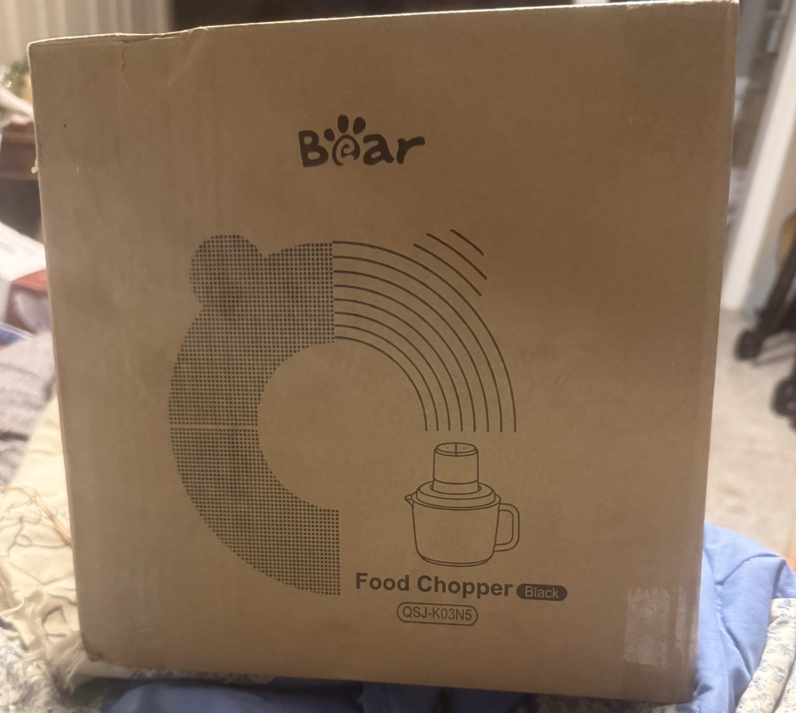 Bear Food Processor, Electric Food Chopper with 2 Glass Bowls (8 Cup+2.5 Cup),