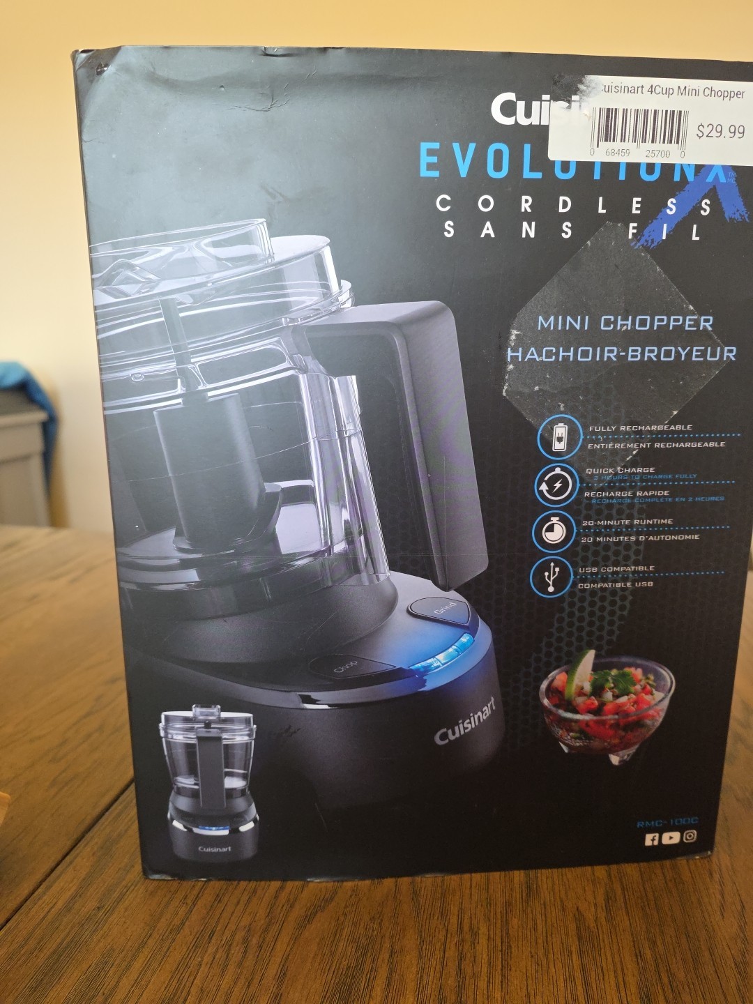 Cuisinart Evolution X(RMC-100C)Cordless 4-Cup Mini Chopper – Missing The Blade –