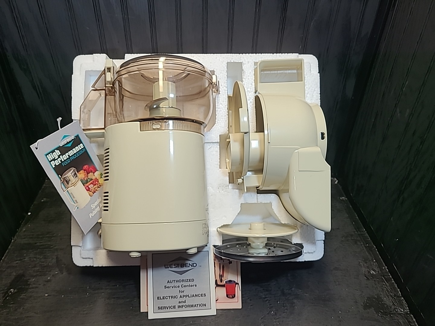 *Vintage* West Bend Food Processor 6500 Chopper Slicer High Performance Complete
