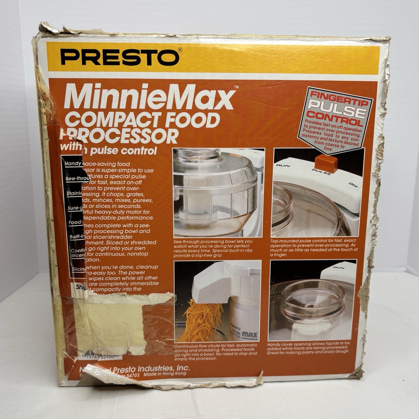 Presto Minnie Max Compact Food Processor Pulse Control 1988 02900 NEW OPEN BOX