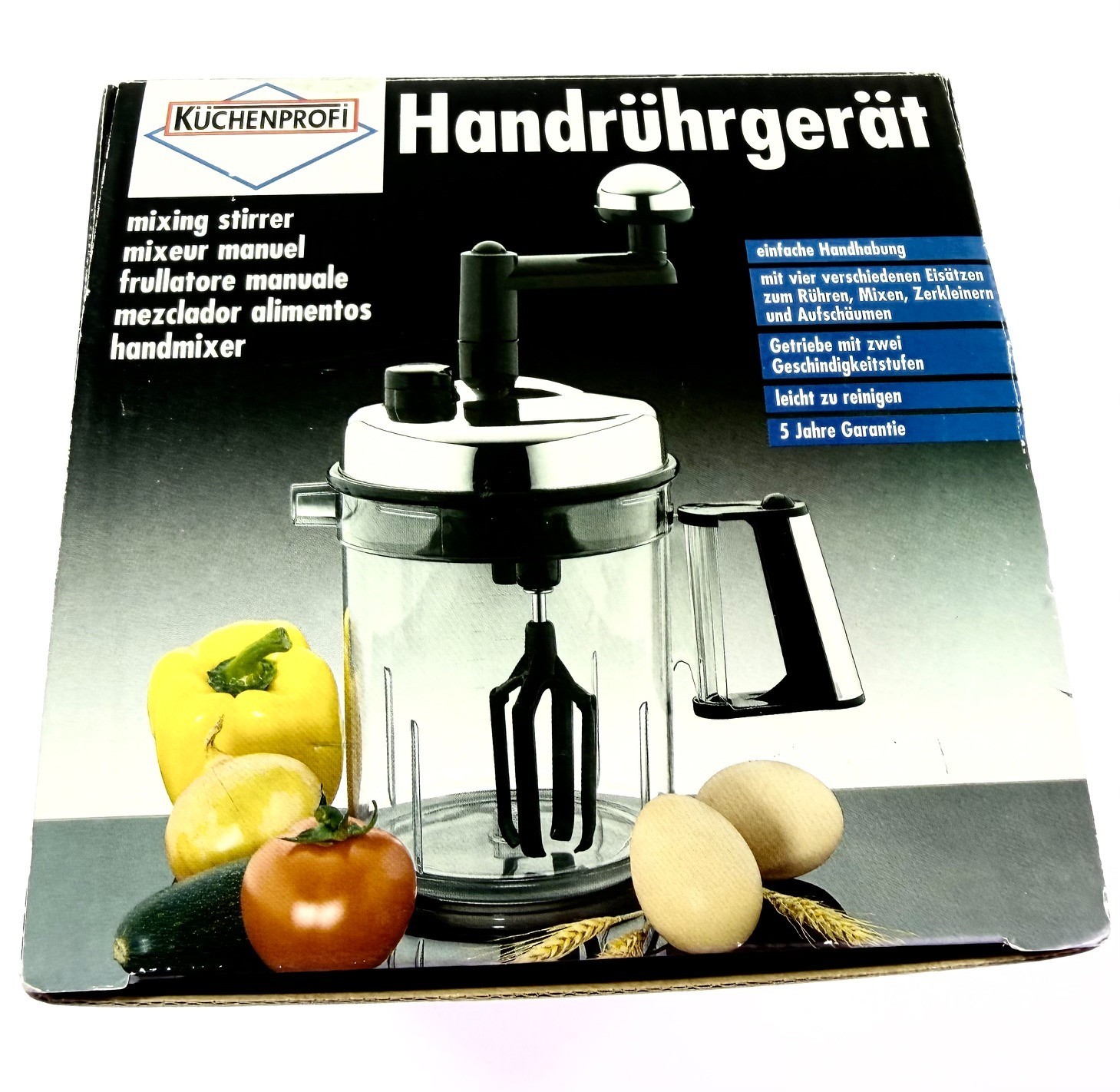 German Hand Mixer Manual Food Processor by Kuchenprofi Handruhrgerat – NEW