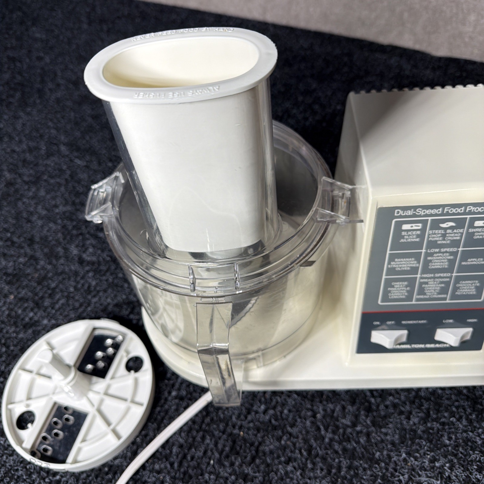 Classic Hamilton Beach Food Processor 702-5 USA White 3.6A