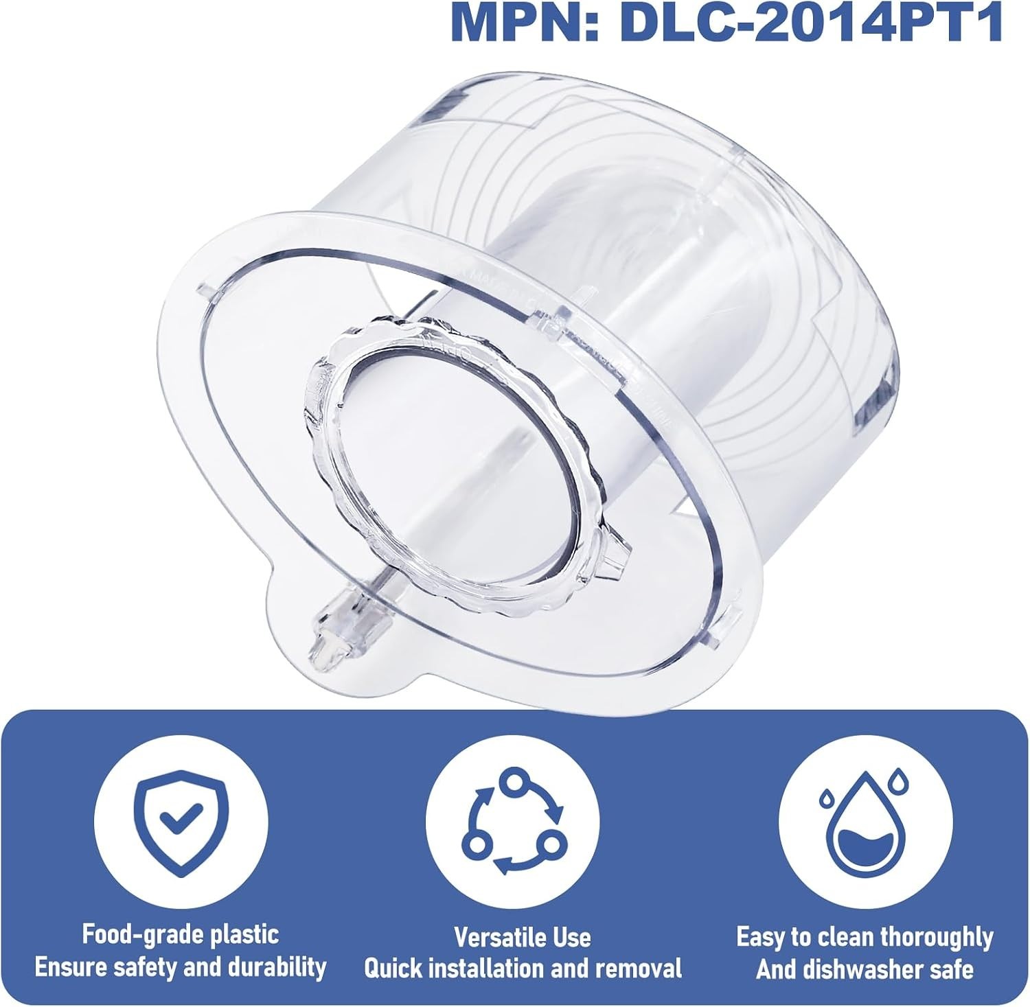 DLC-2014 Compatible Pushers: 14-Cup Food Processor Parts with Easy Clean Feature