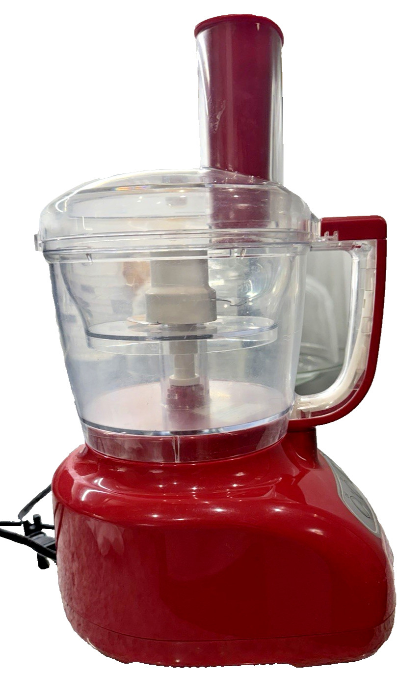 KitchenAid KFP720ER2 7 Cup Food Processor Empire Red Retro Tested Works