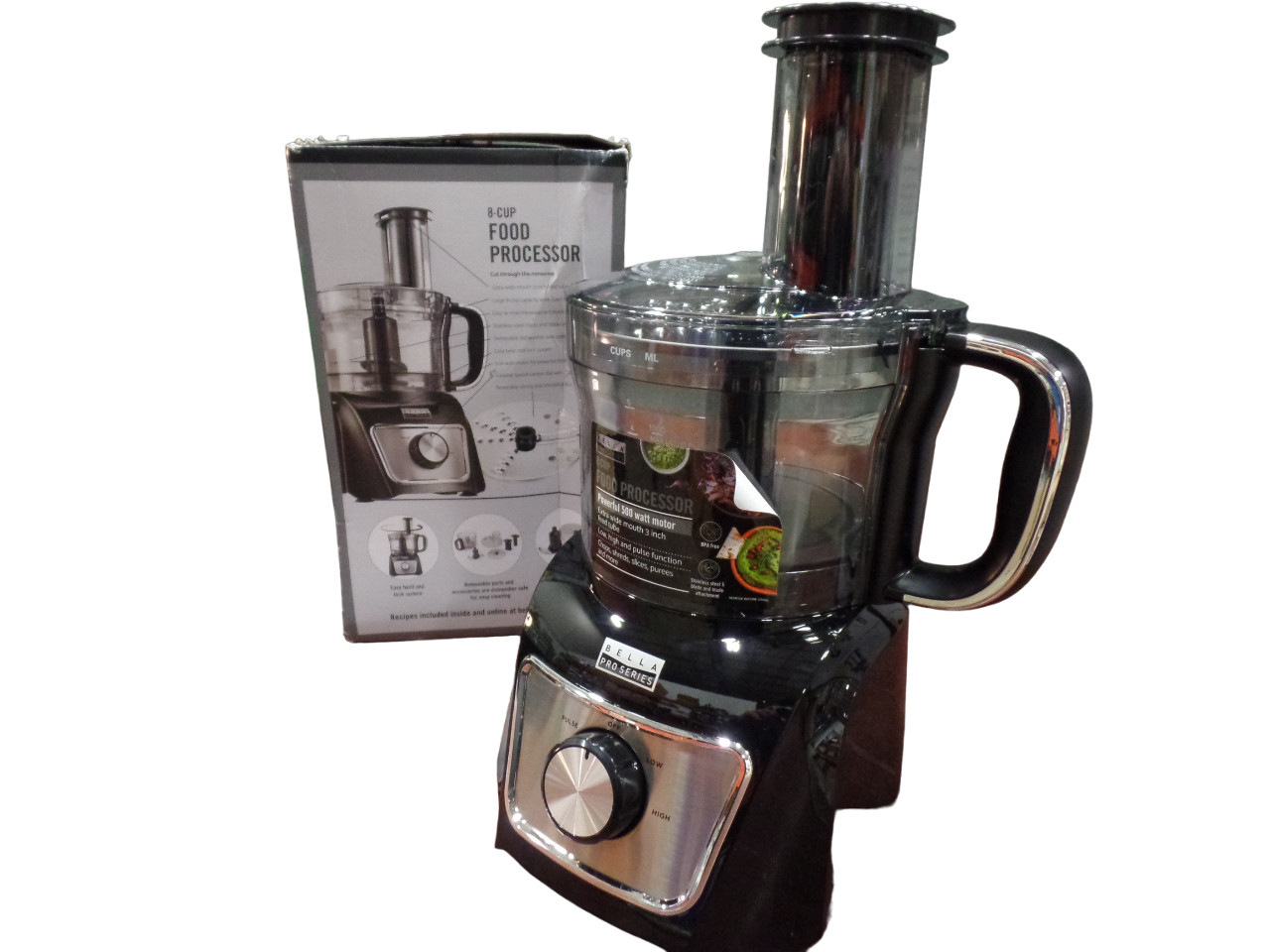 Bella Pro Series 8-Cup Food Processor FP7720A – Black – Free Shipping