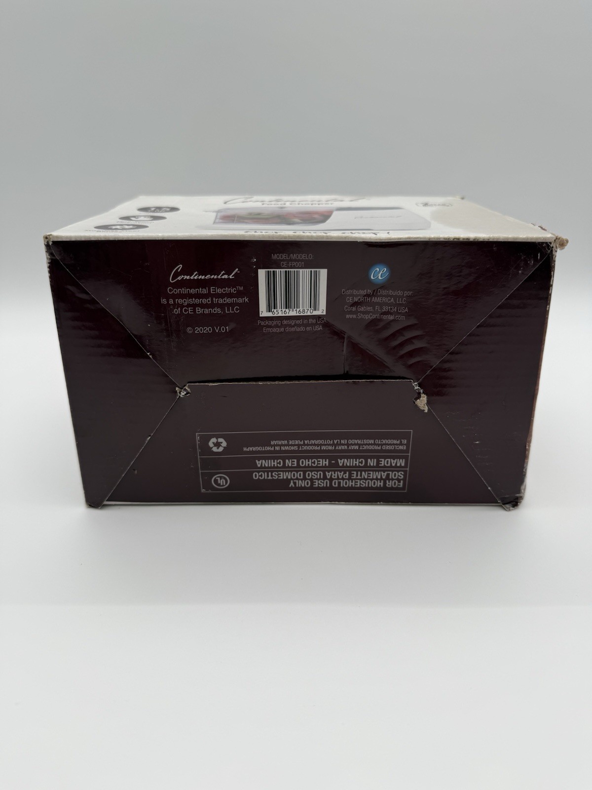Continental Food Chopper Mini Electric 1.5-Cup Electric White CE-FP001L