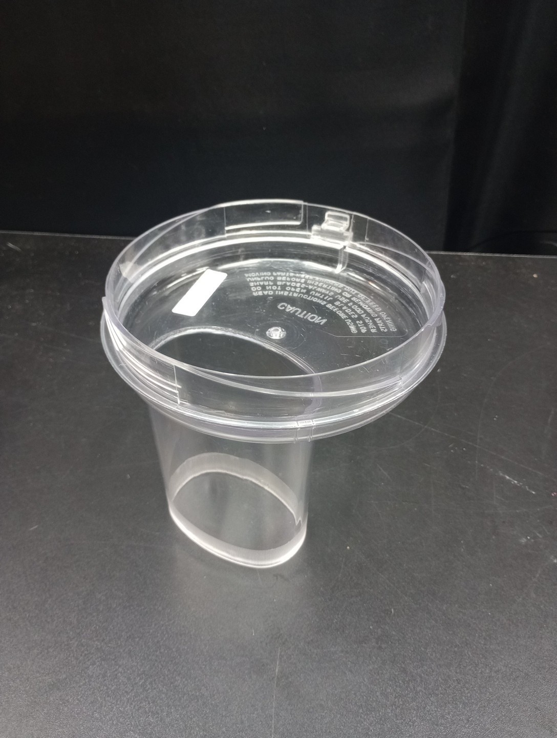 Regal La Machine 1 V813 Food Processor Parts Lid and Pusher Clear
