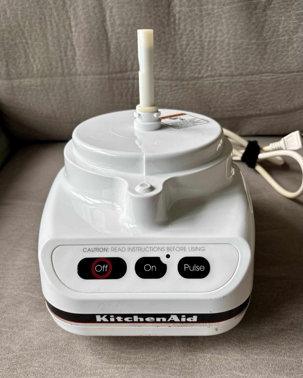KitchenAid Food Processor Pro 670 KFP670WH White Base Motor Only Tested Made USA
