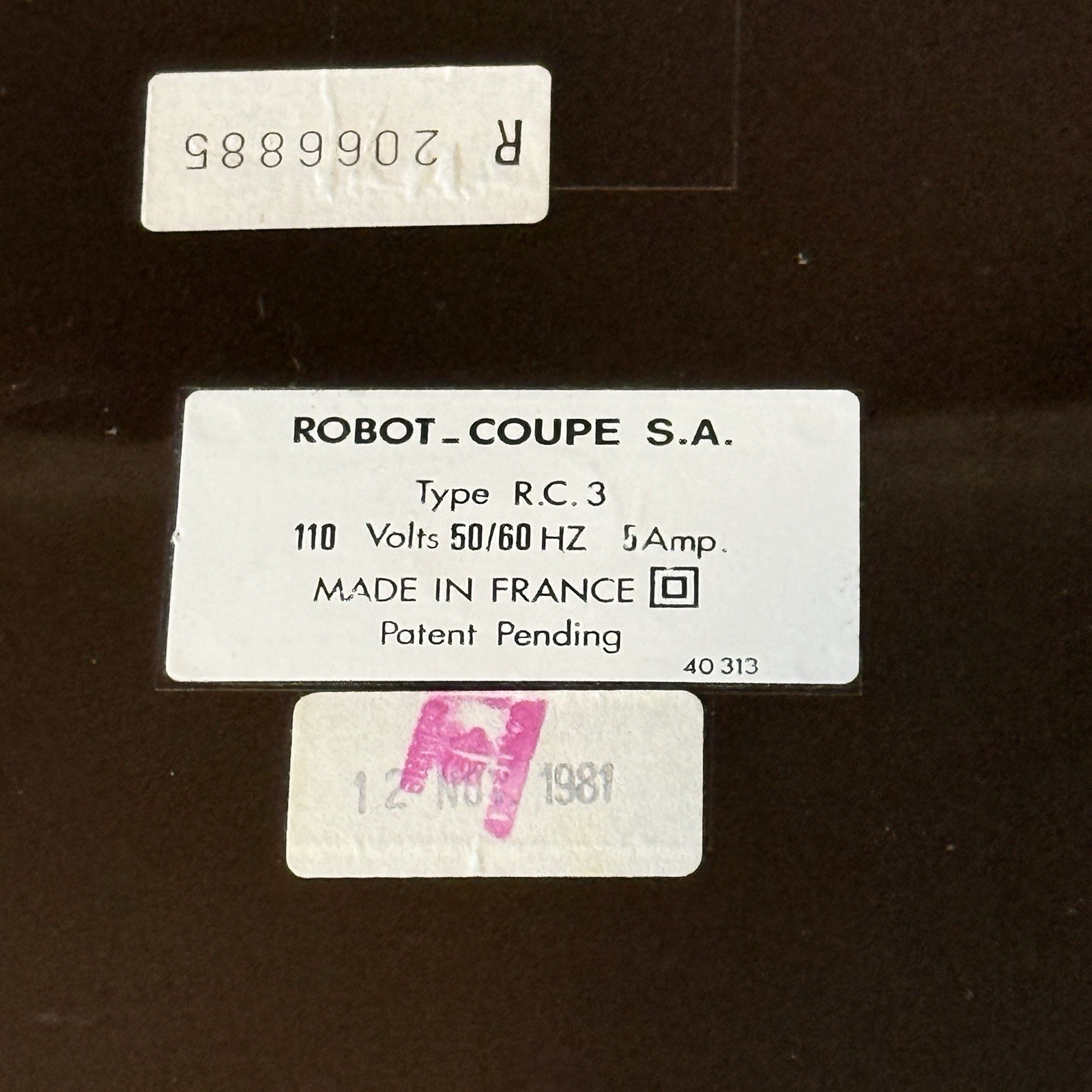 Robot Chef RC3 Robot Coupe Food Processor – Motor Base Only Vintage 1981 – Works