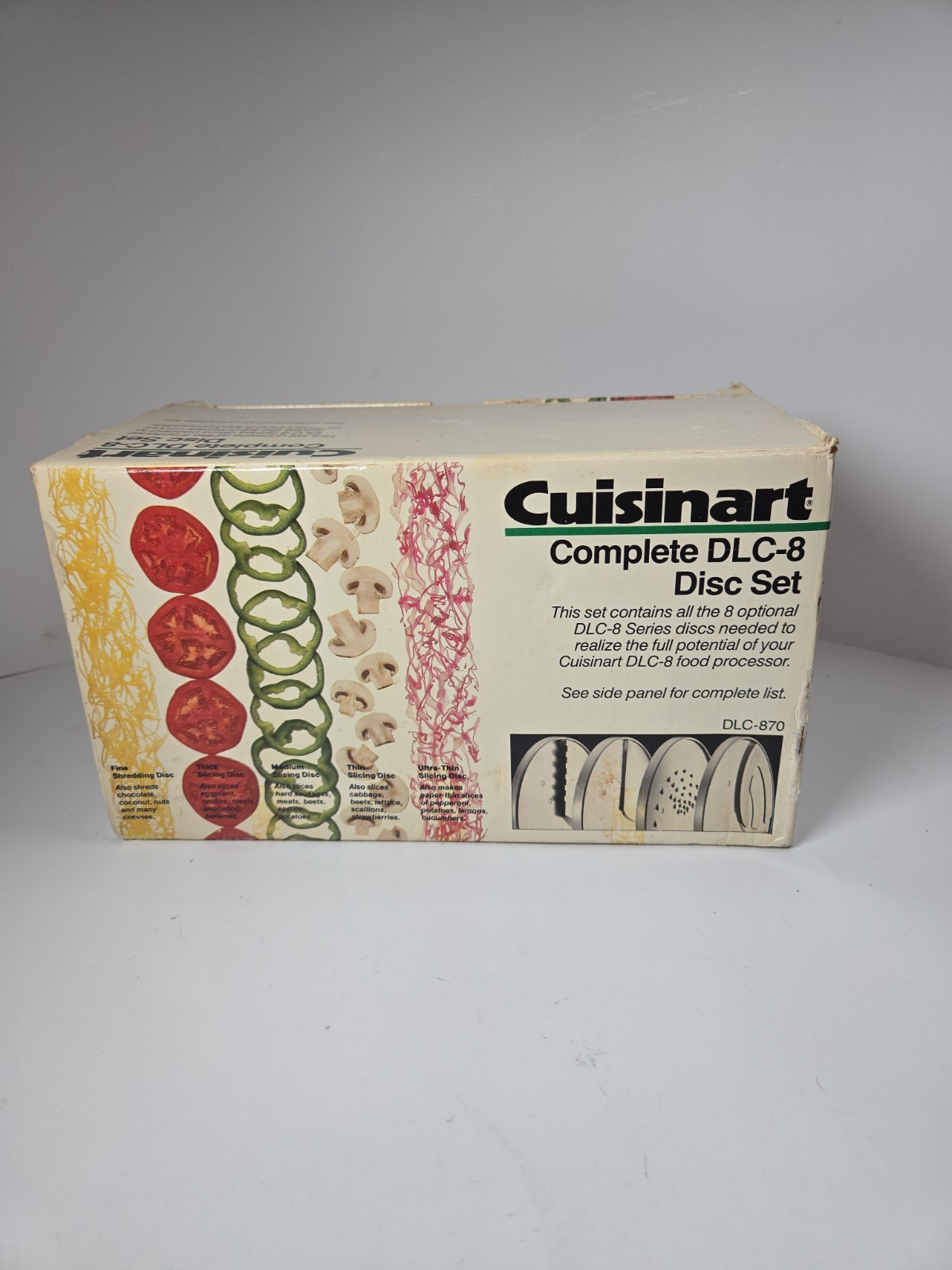 Cuisinart DLC-870 Complete Disc Set 8 Blades DLC-8 DLC-10 Food Processor New