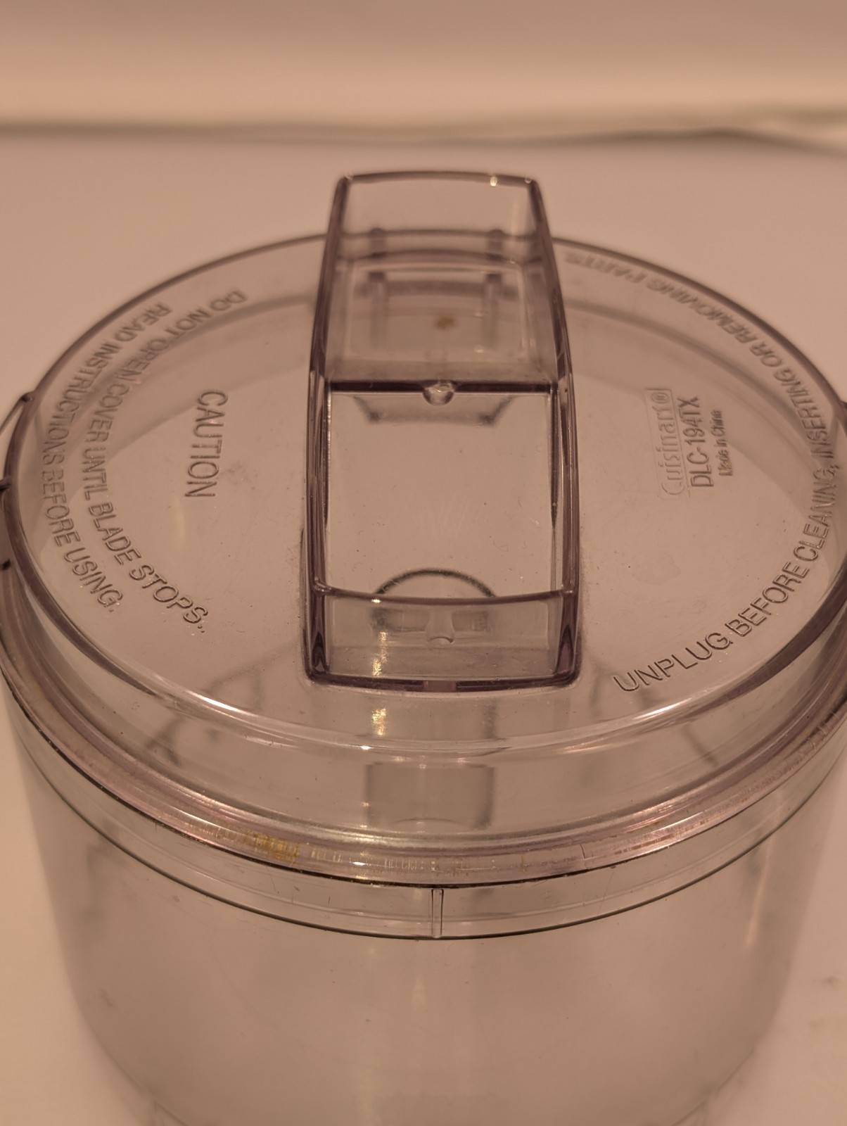 OEM Cuisinart DLC-1TX Mini-Prep Processor Work Bowl DLC-191TX & Lid DLC-194TX
