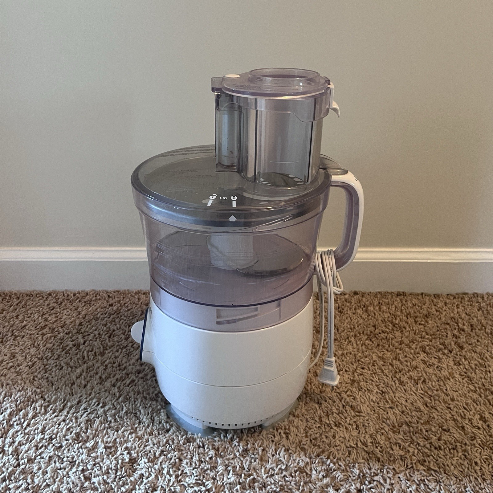 Hamilton Beach Food Processor 70590 FP11 120V White Tested Works