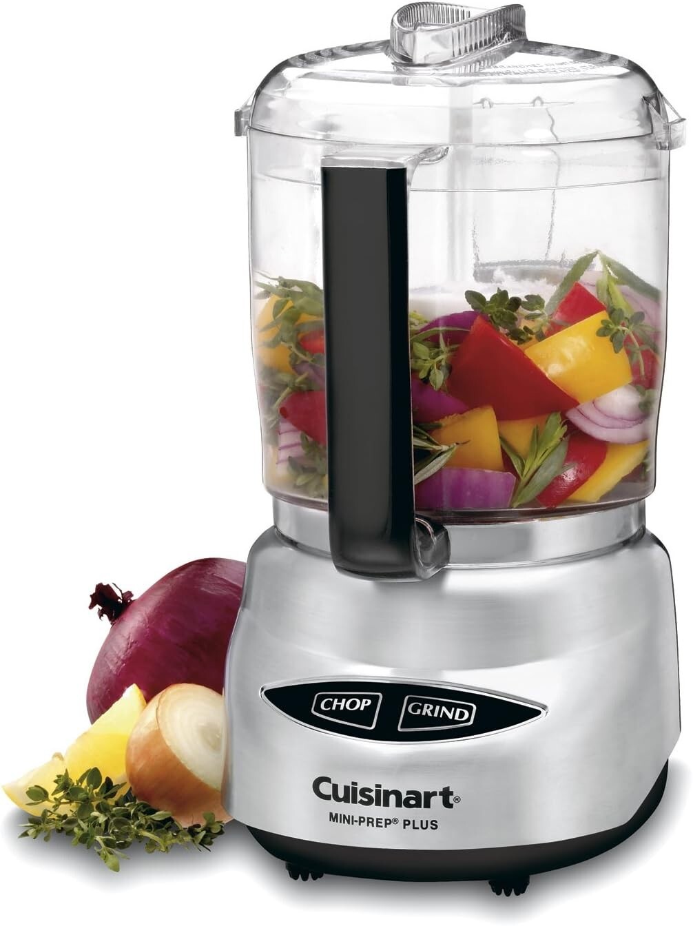 Cuisinart Mini Prep Plus 4-Cup Food Processor Chopper DLC-4CHB Silver New NWOB