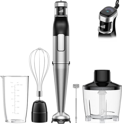 [Powerful Model with Stepless Speed ​​Control] 20000 rpm Hand Blender Perfect