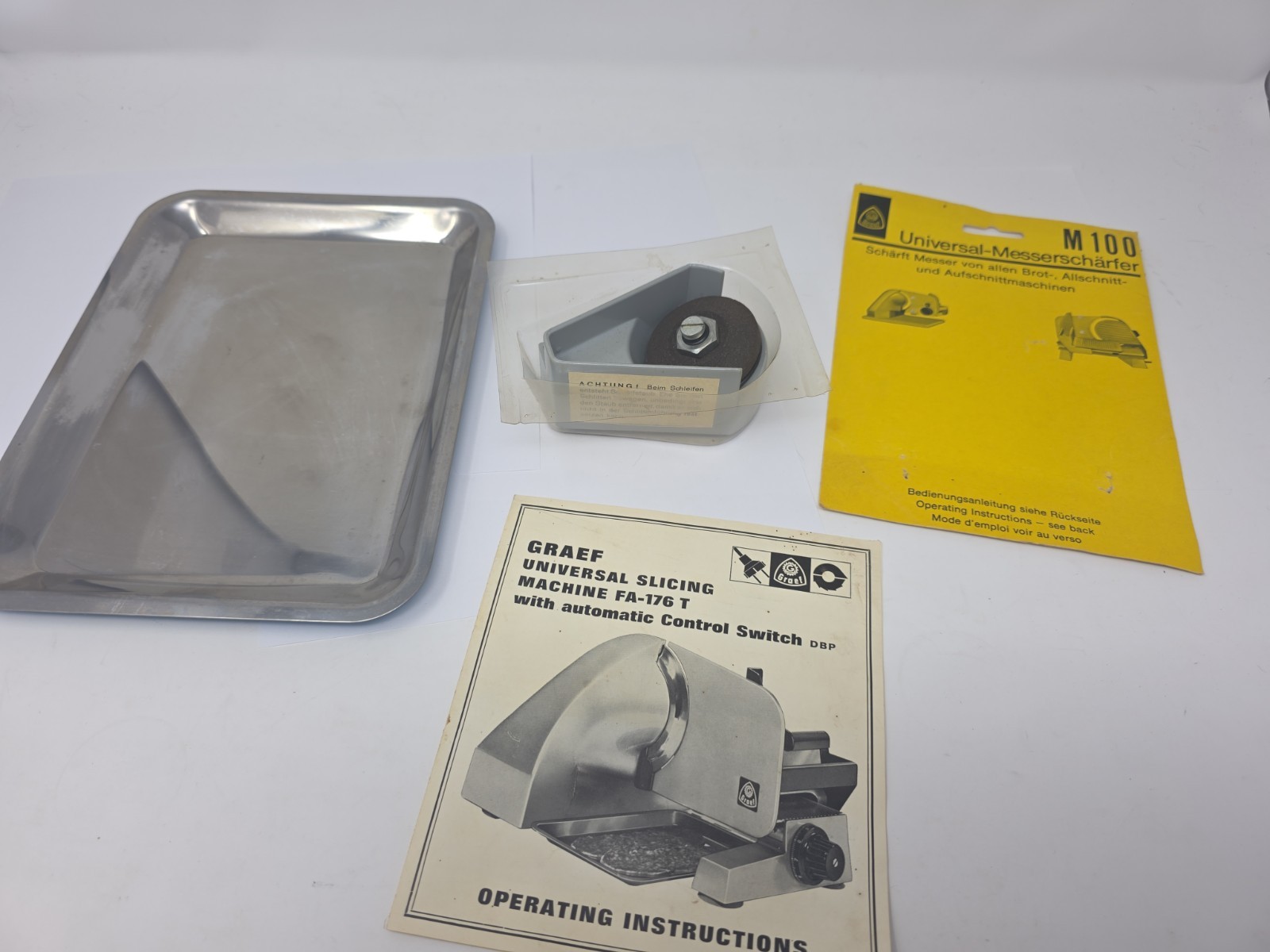 German Graef FA-176T Electric Food Meat Slicer w/ Box Manual Accessories Tested