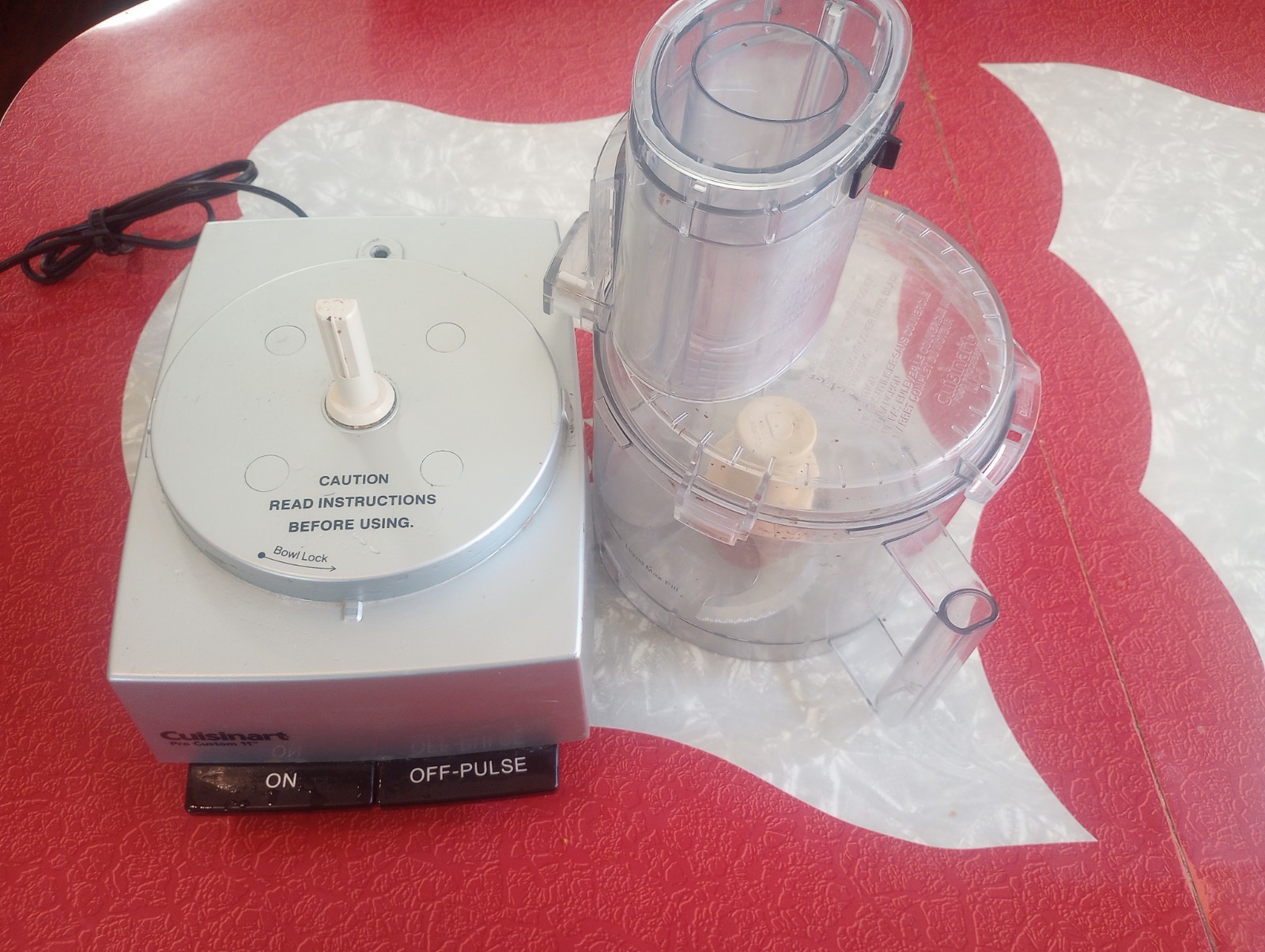 Cuisinart Pro Custom 11 Food Processor DLC-8S Silver TESTED & WORKING