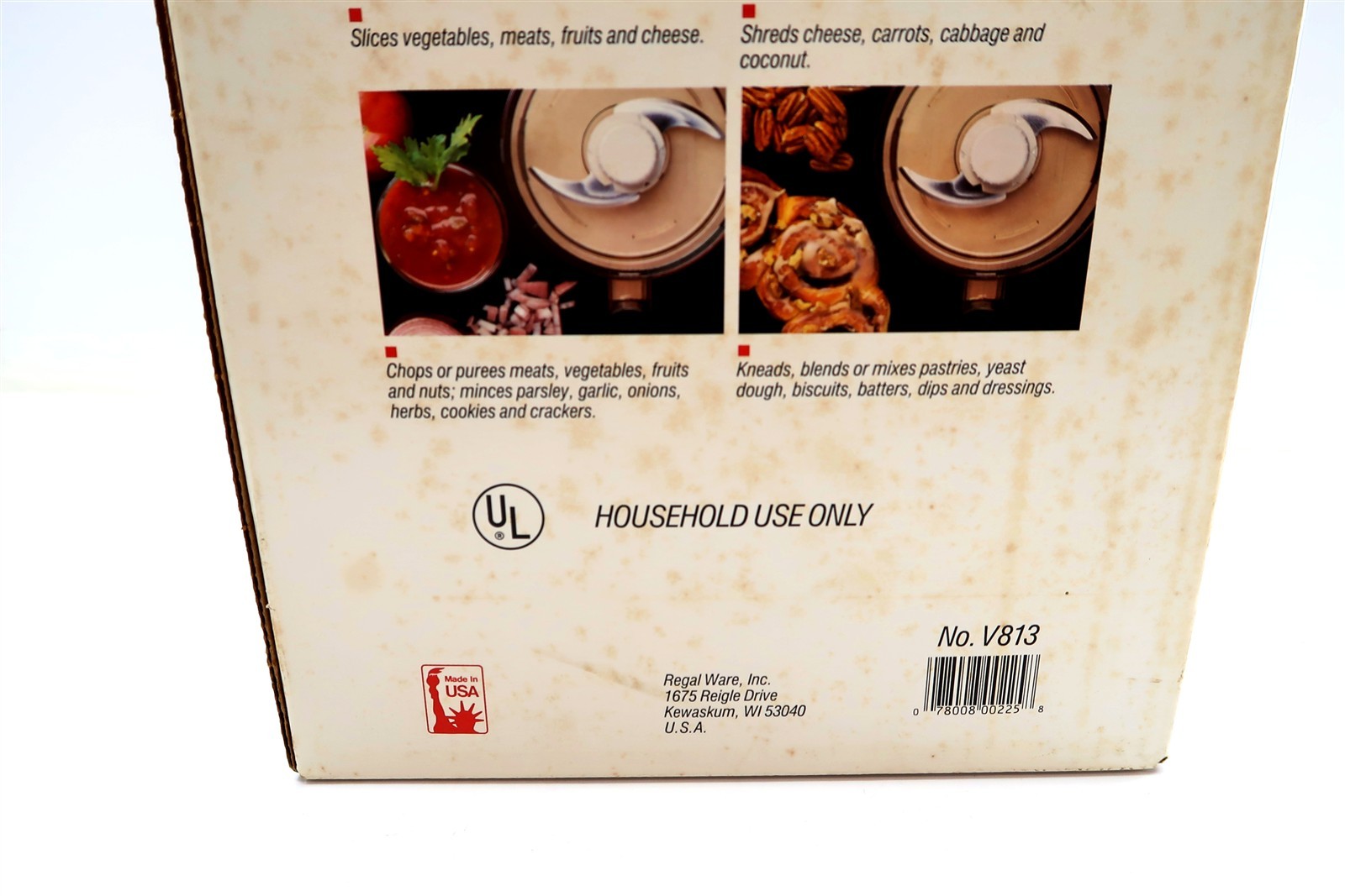New REGAL La Machine I Food Processor Model V813 in Original Box NOS NIB (n2)