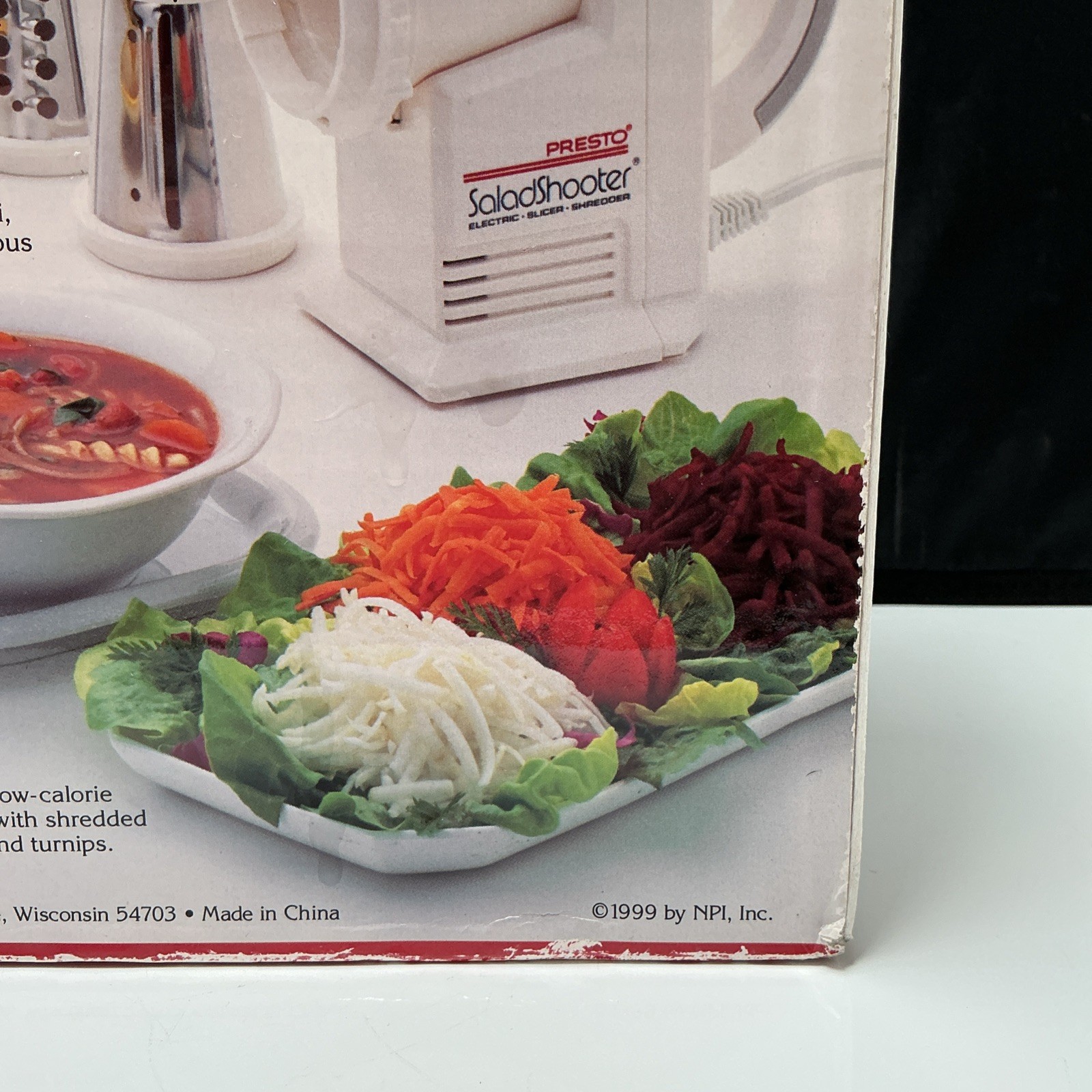 Presto Salad Shooter Electric Food Slicer Shredder 02910 Vintage New Sealed