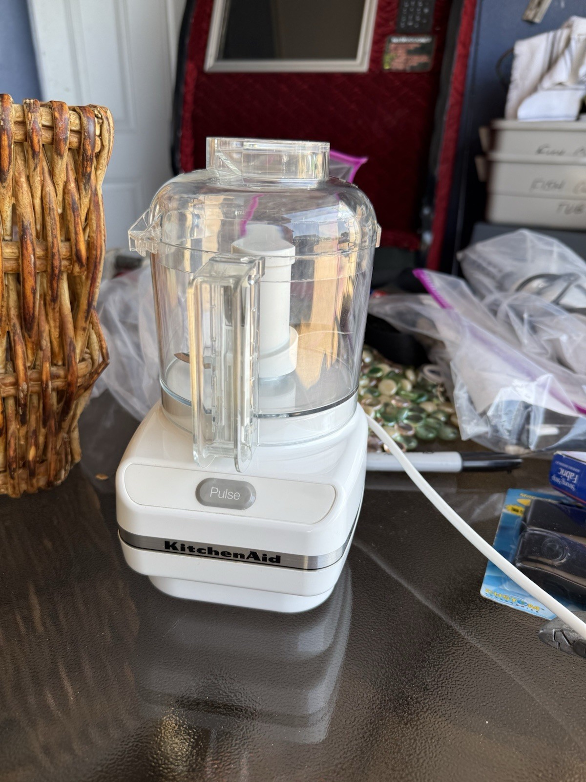W•White Kitchenaid Classic Food Processor Mod: KFP710WH1 Tested