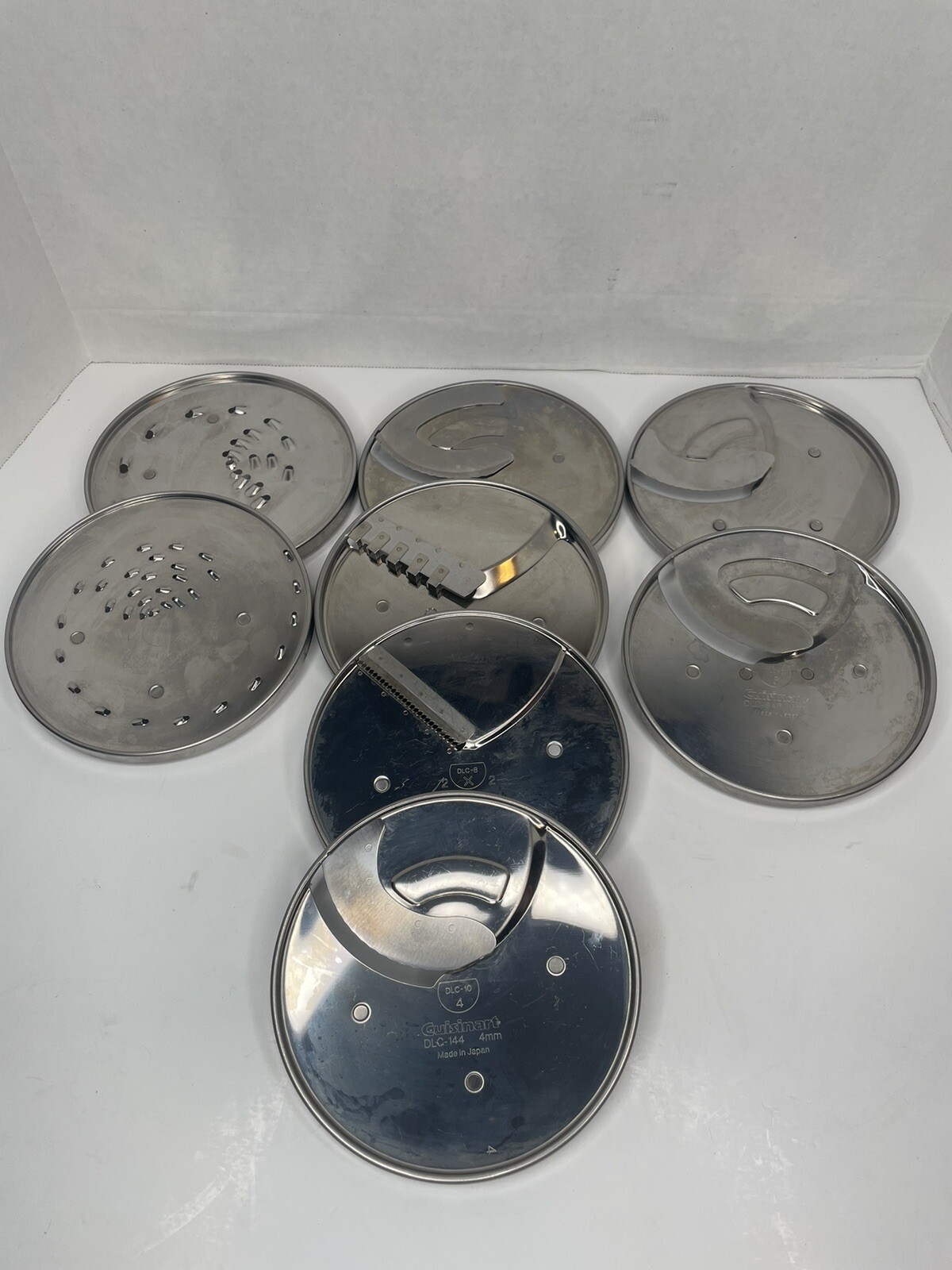 Lot Of 8 Cuisinart DLC-8 Disc Blades DLC-832 DLC-834 836 837 841 144 846 844TX