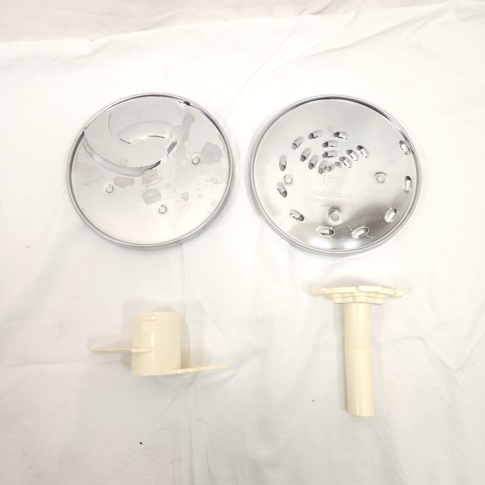 Cuisinart DLC-8 & DLC-10 Food Processor Disc Stem Dough, Slice & Shred Blades