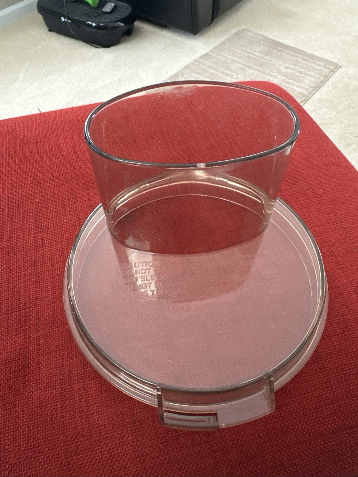 Cuisinart AMBER WORK BOWL COVER/LID ONLY Shoot 3″ tall, Tube 4.5″ wide 7″ base