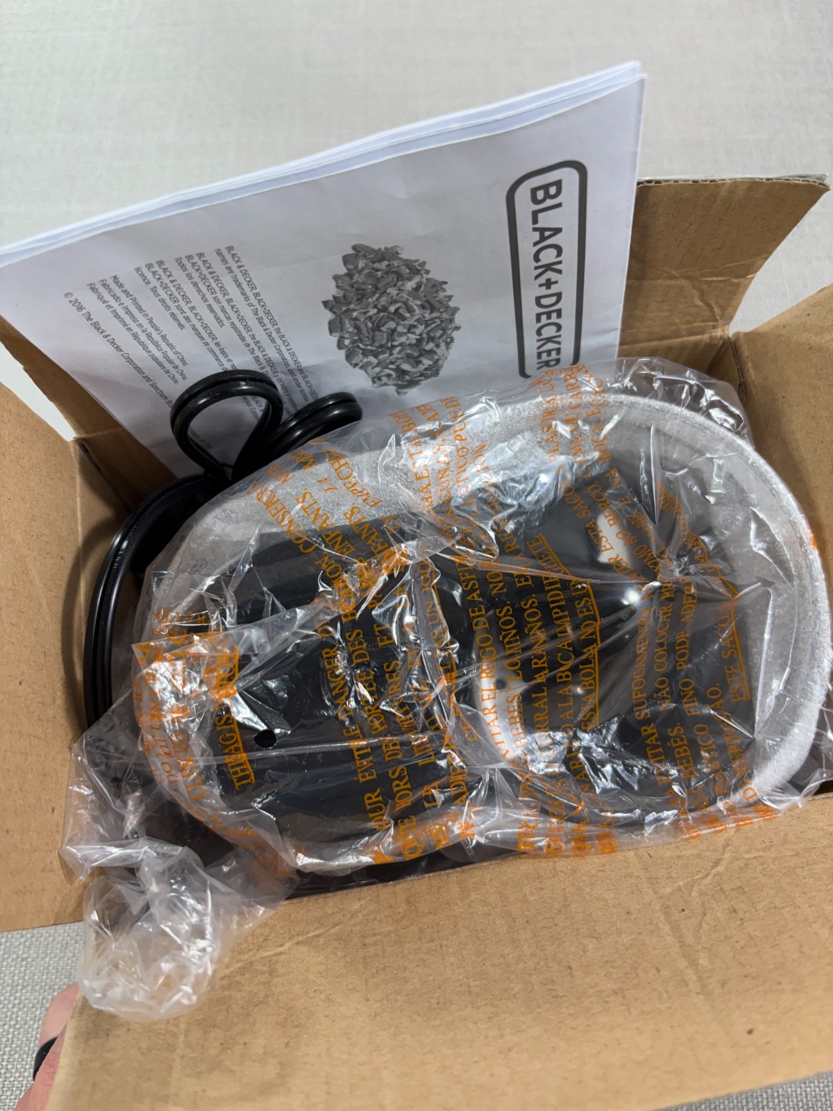 Black & Decker 1.5 Cup One Touch Electric Food Chopper Black – Open Box