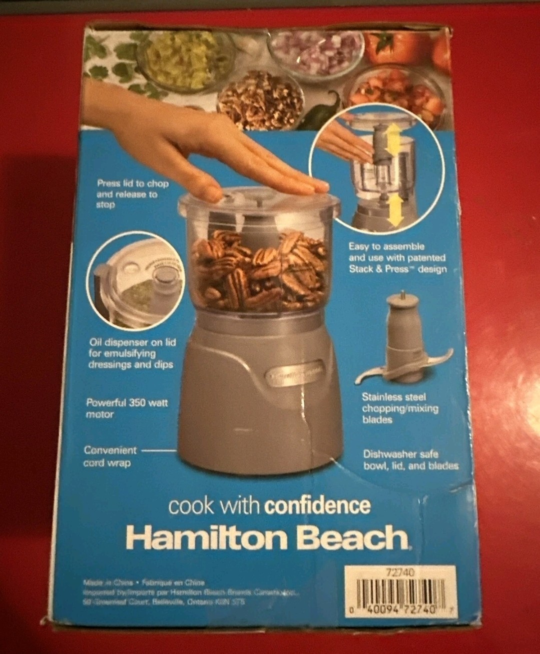 Hamilton Beach 72850 Stack & Press™ 3 Cup Chopper