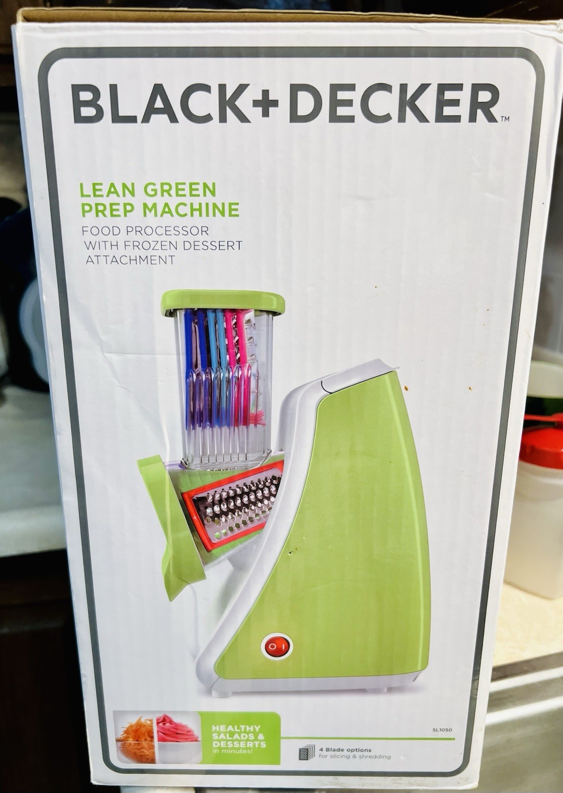 Black And Decker Lean Green Prep Machine Food Processor With Frozen Dessert Atch