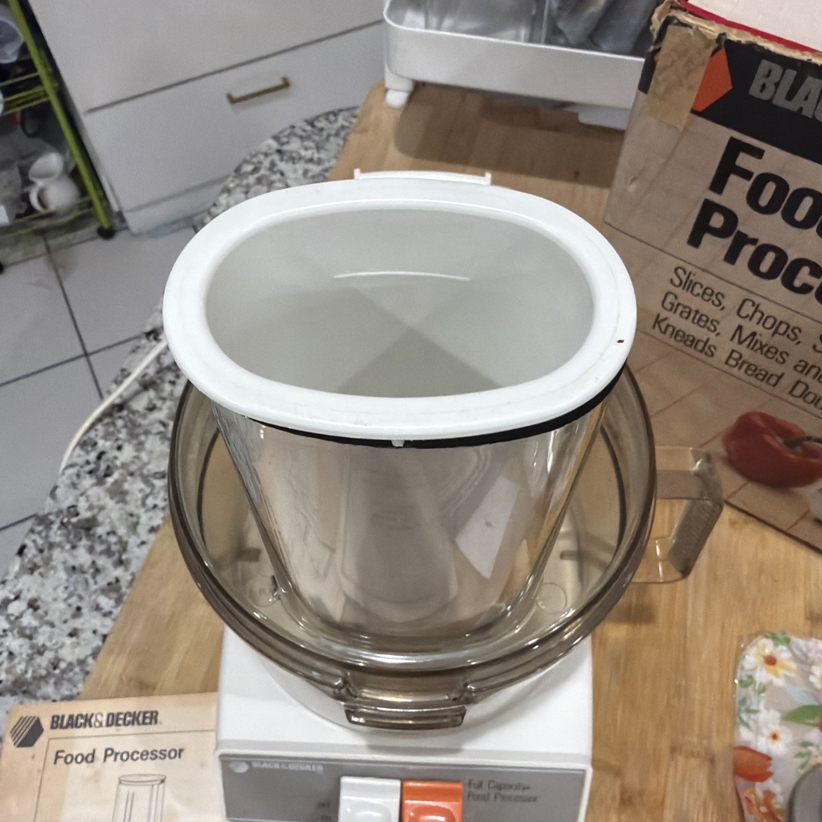 Vintage Black & Decker Food Processor D1FP1D Full Capacity Book & Accessories *