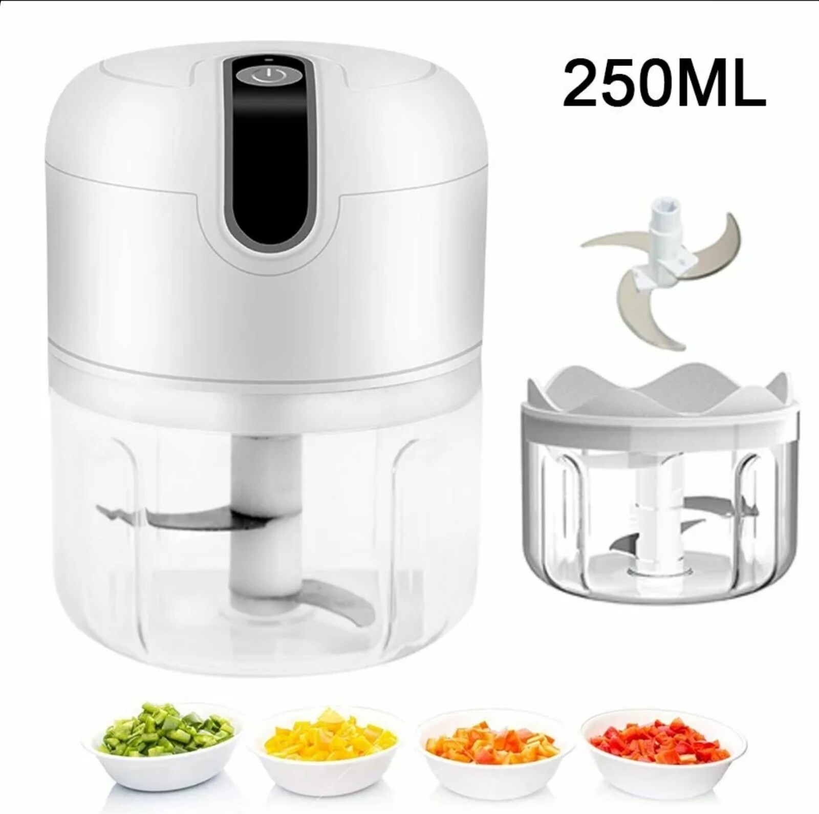Electric Mini Garlic Spice Chopper Blender Mincer Food Processor (No Charger)