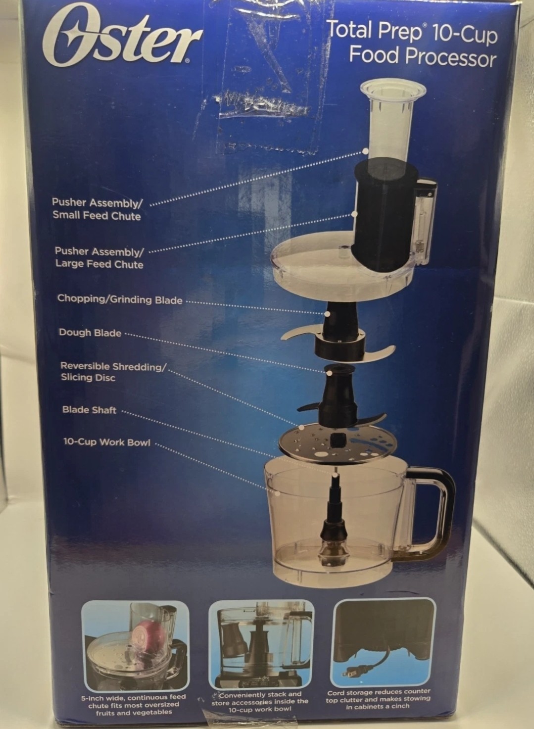 Oster FPSTFP1355 2-Speed 10-Cup Food Processor, 500-watt, Black