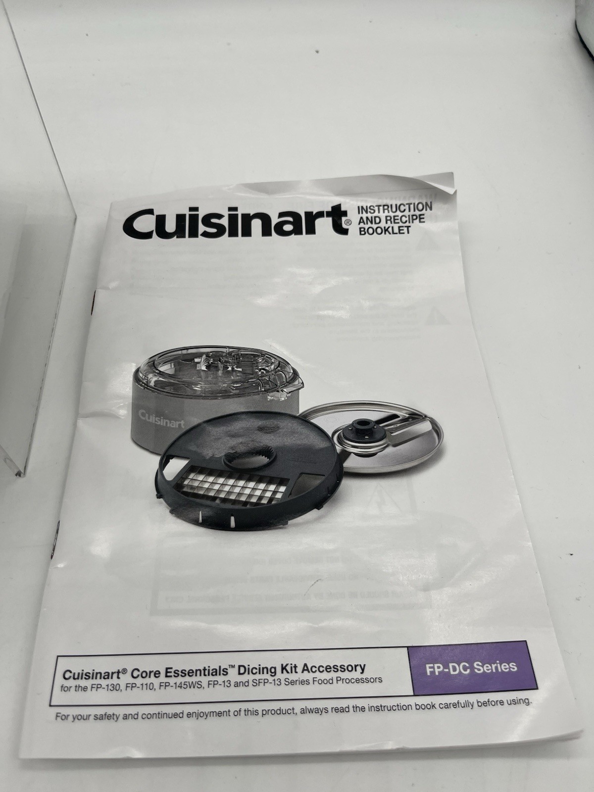 Cuisinart Core Essentials Dicing Kit Accessory FP-110 & FP-13 FP130 Brand New