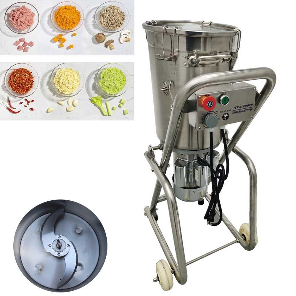 32L Electric Vegetable Fruit Meat Food Processor Chopper Grinder Stainless 1.8KW