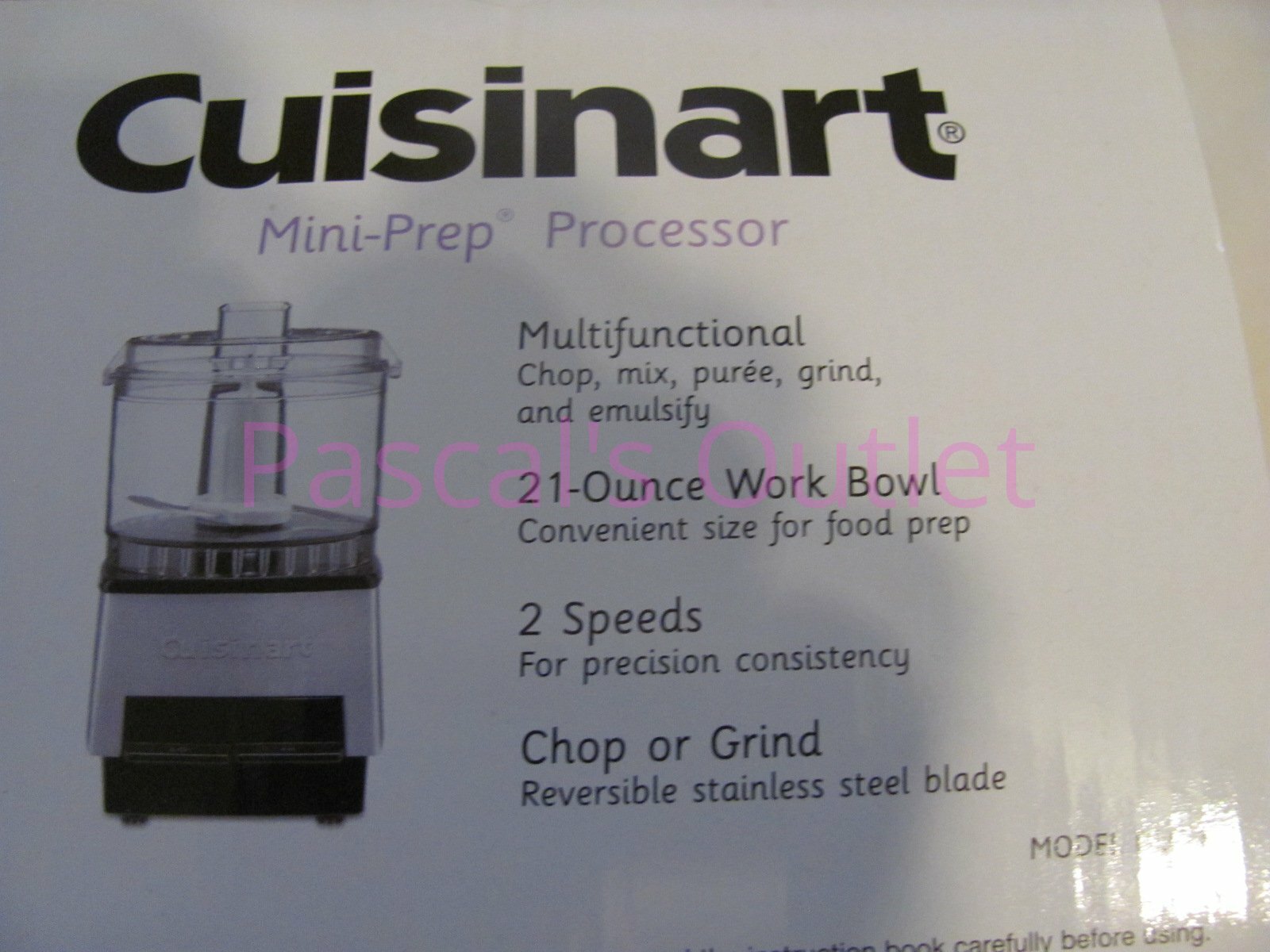 Cuisinart Mini-Prep 2.6-Cup Food Multifunction Processor Black Stainless DLC-1SS