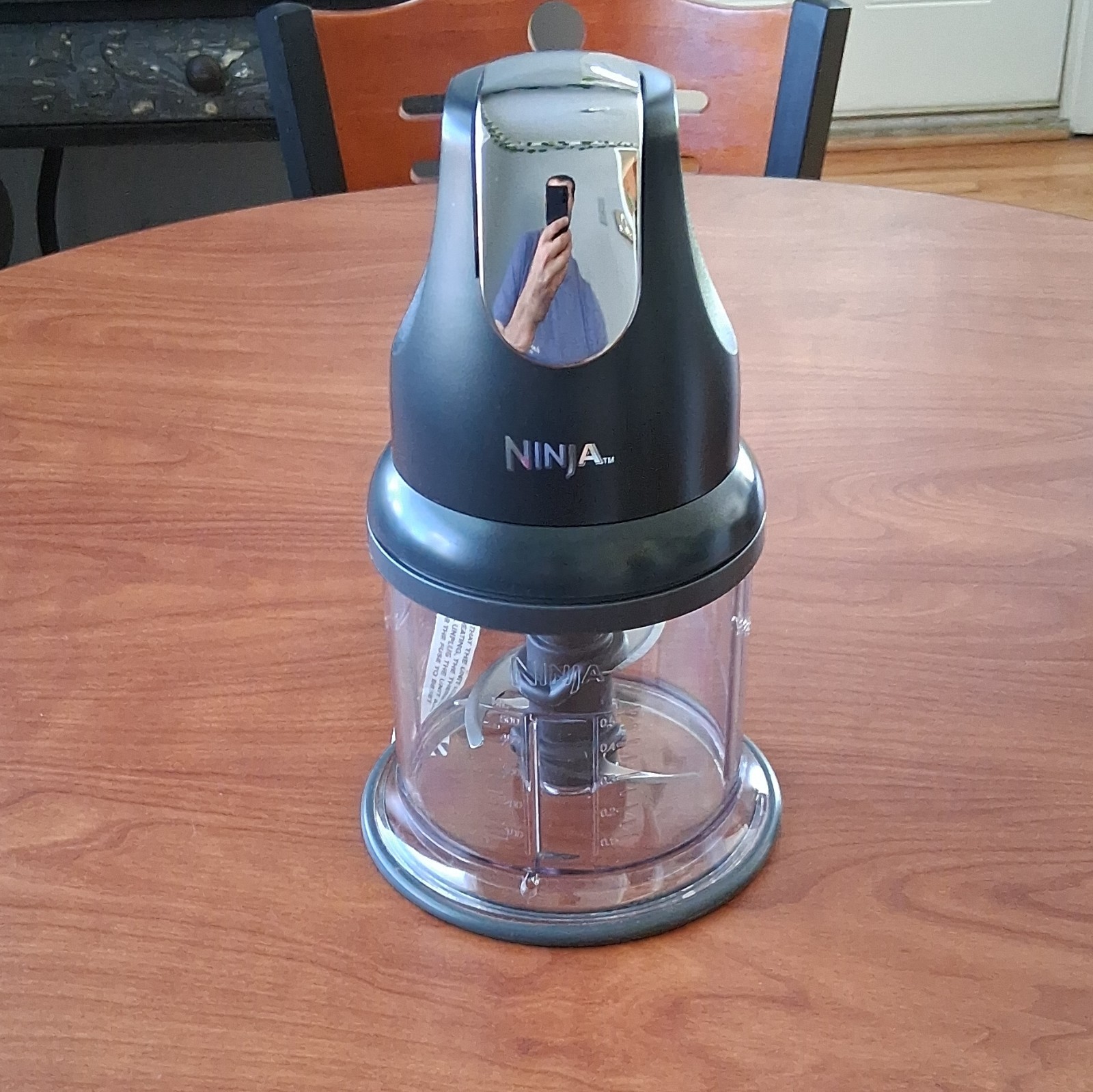 Ninja Express Chop Mini Food Processor 16oz 200W Black/Clear 4-Blade Detach