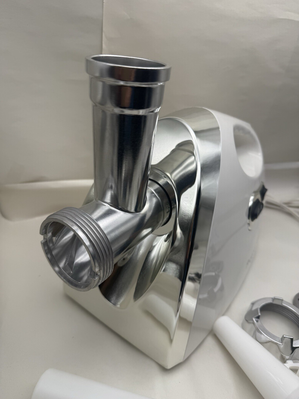 Mega Chef MG650 1200 Watt 110V Powerful Automatic Meat Grinder Stainless *READ